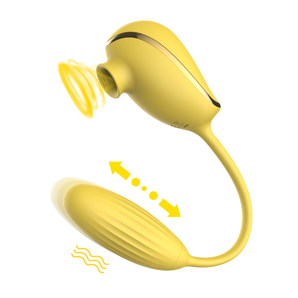 Dual Sucking Vibrator with Remote Control | inJOYout