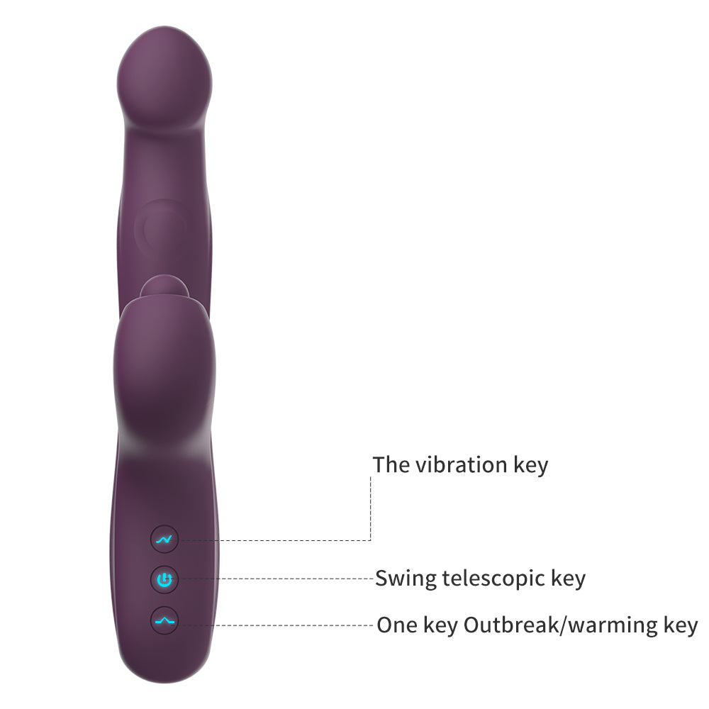 Control Buttons of Clit Thumping Rabbit Vibrator | inJOYout