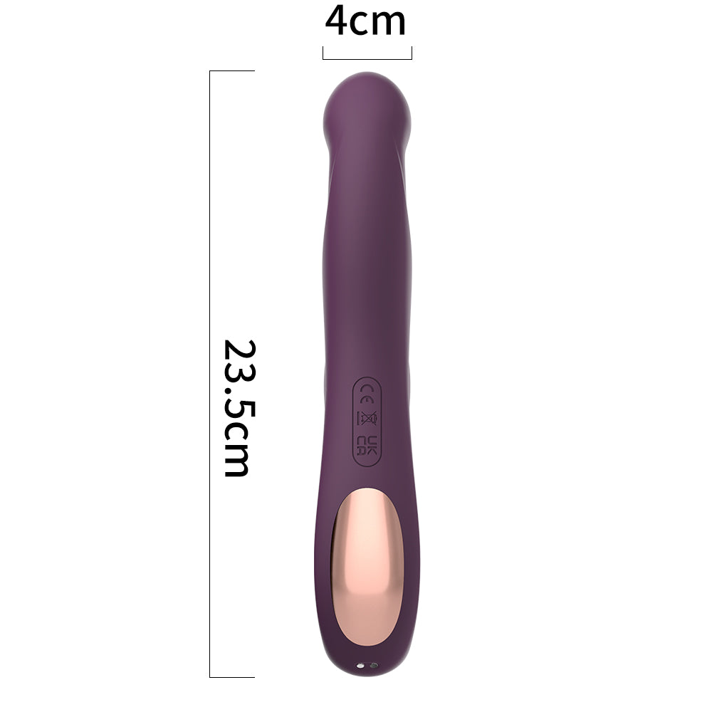 The Size of Purple Heated Rabbit Vibrator | inJOYout