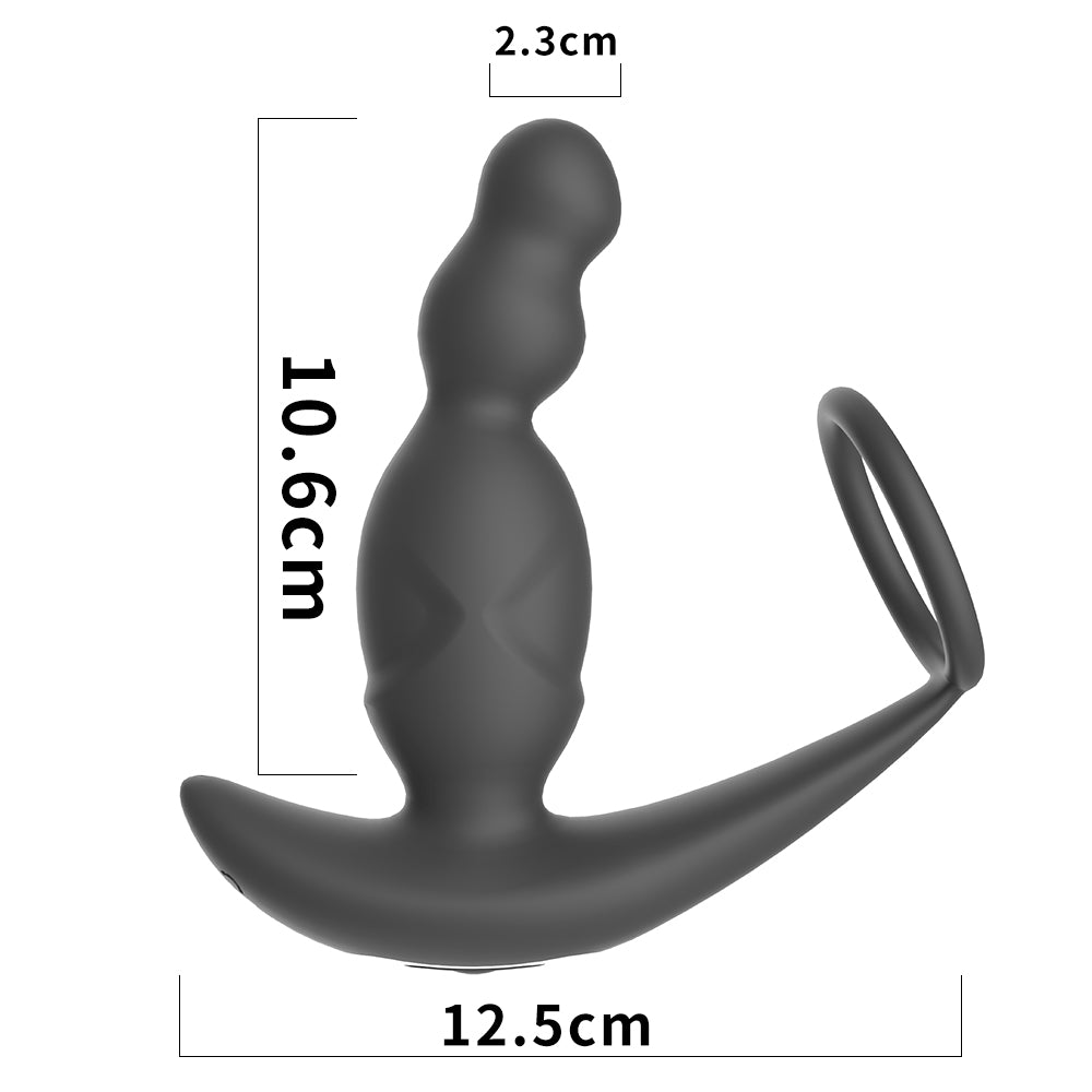 The Size of Vibrating Bead Male Anal Toy | inJOYout