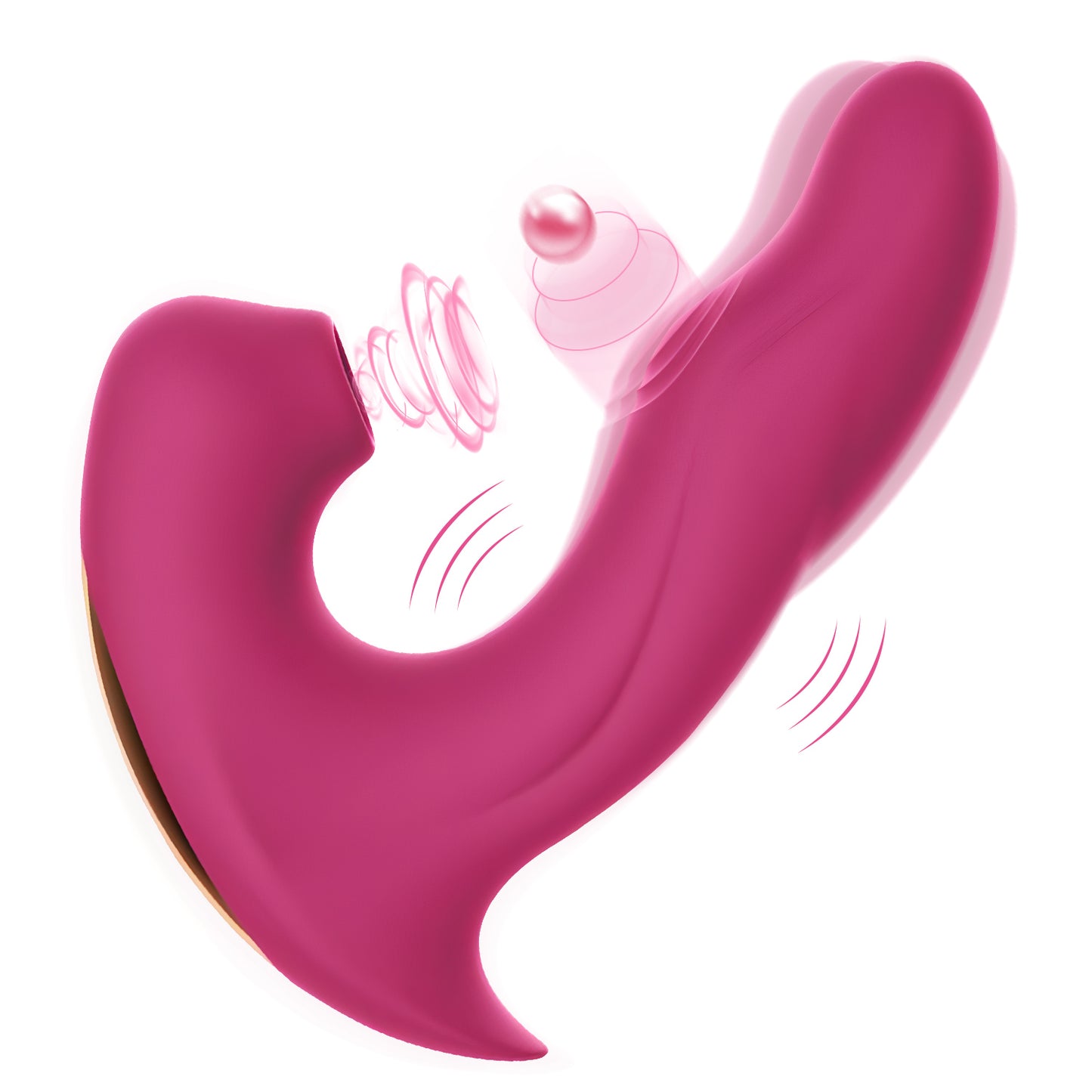 Pink Tapping & Sucking Clit Vibrator | inJOYout