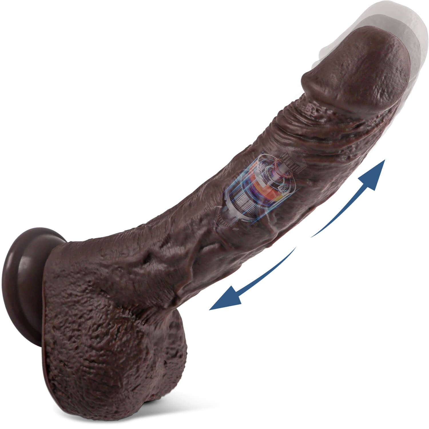 3-In-1 Realistic Thrusting Dildo Vibrator inJOYout 3-In-1 Realistic Thrusting Dildo Vibrator inJOYout