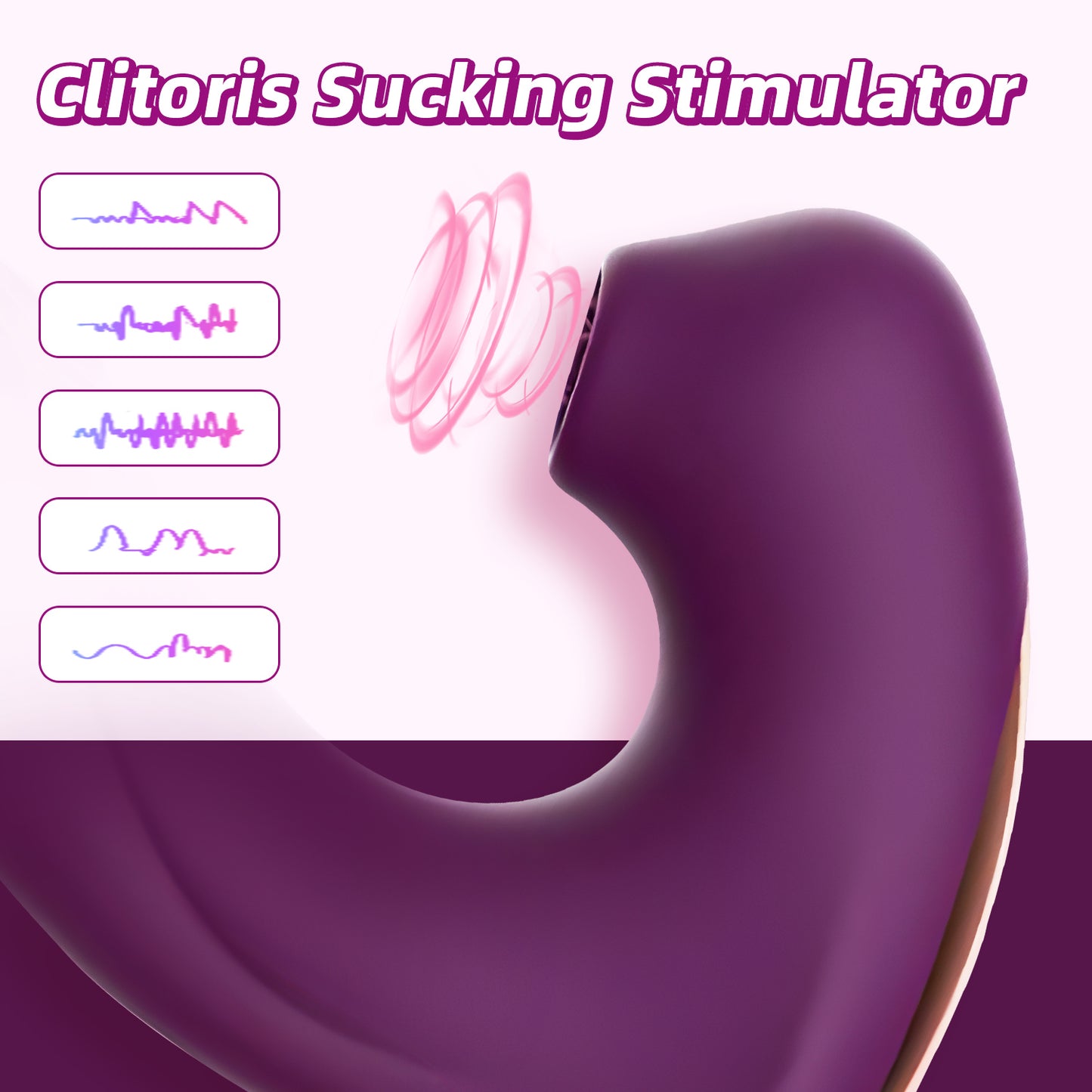 Purple Clitoris Vibrator with 5 Sucking Modes | inJOYout