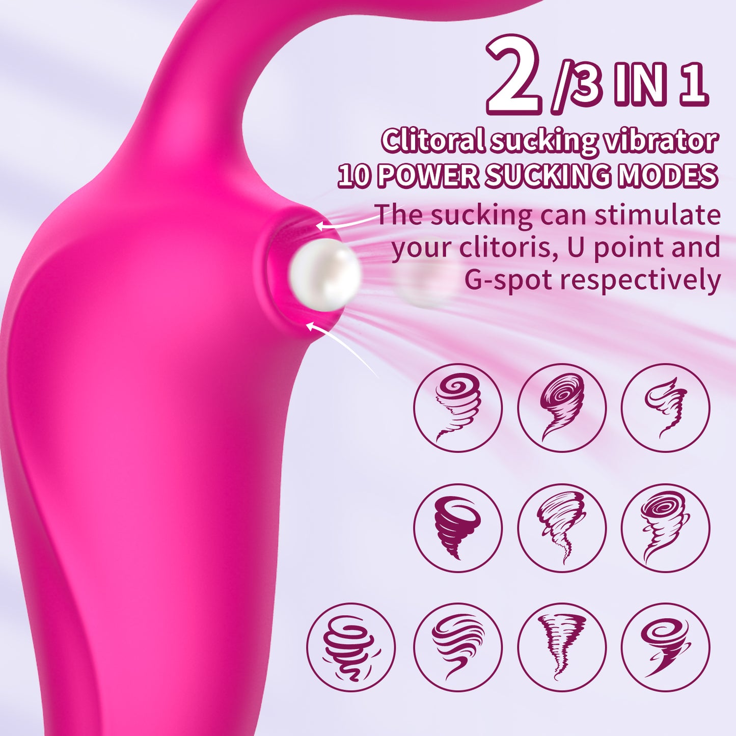 Clit Vibrator with 10 Air Pulse Sucking Modes | inJOYout