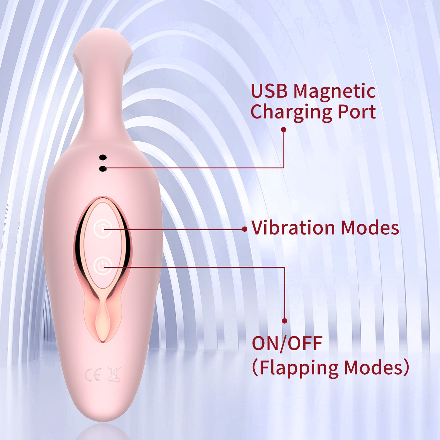 Control Buttons of Pink G Spot Clit Vibrator | inJOYout
