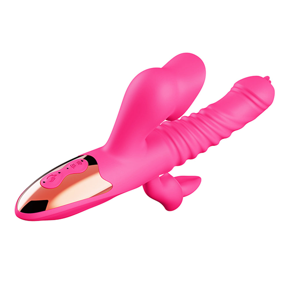Thrust and Suck Triple Rabbit Vibrator | inJOYout
