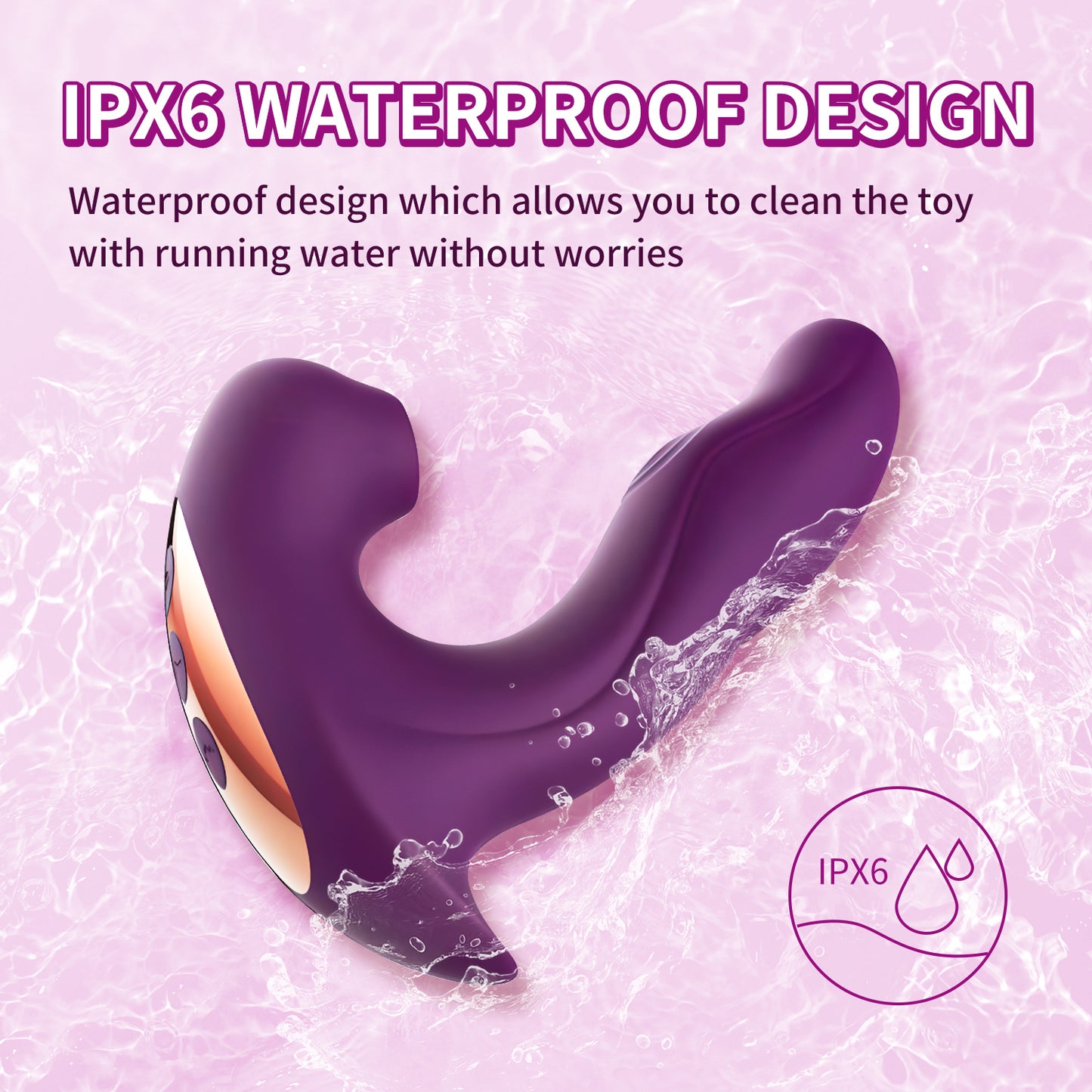 IPX6 Waterproof Triple Stimulation Clitoral Vibrator | inJOYout