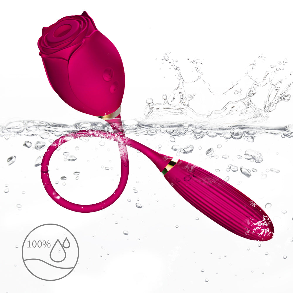 Waterproof Rose Clitoris Sucking G Spot Vibrator | inJOYout