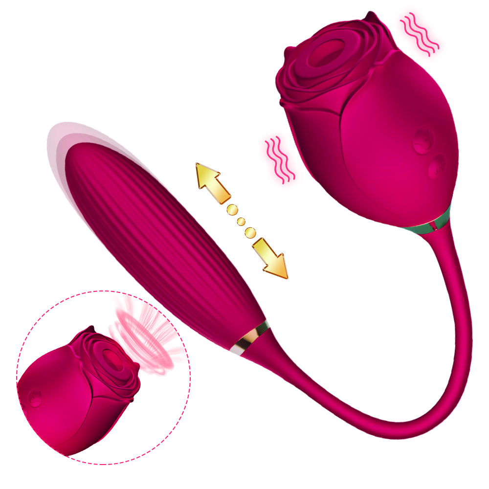 Rose Thrusting G Spot Bullet Vibrator Modes | inJOYout