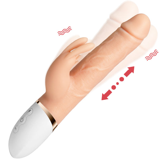 Heated and Thrusting Dildo Rabbit Vibrator For Women | inJOYout 