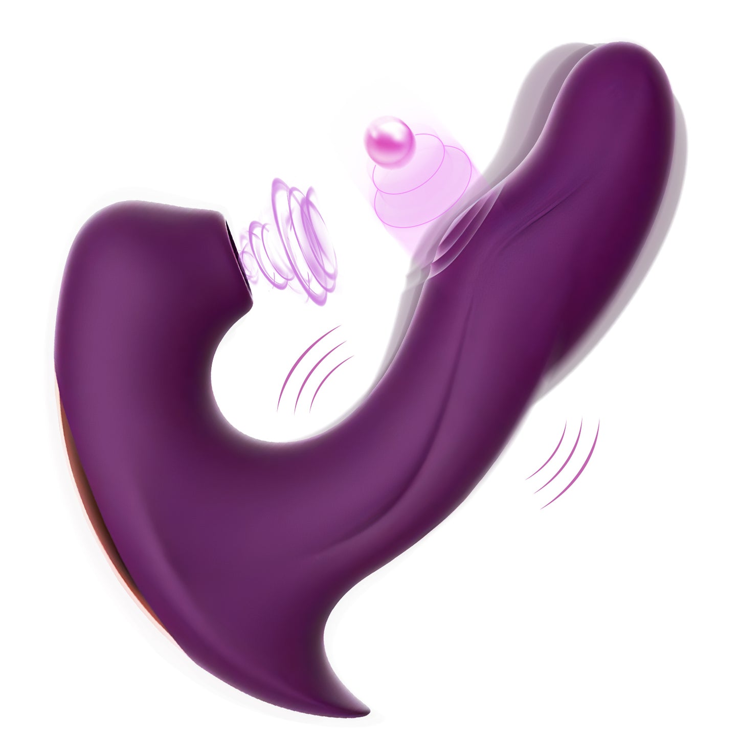 Purple Tapping & Sucking Clit Vibrator | inJOYout