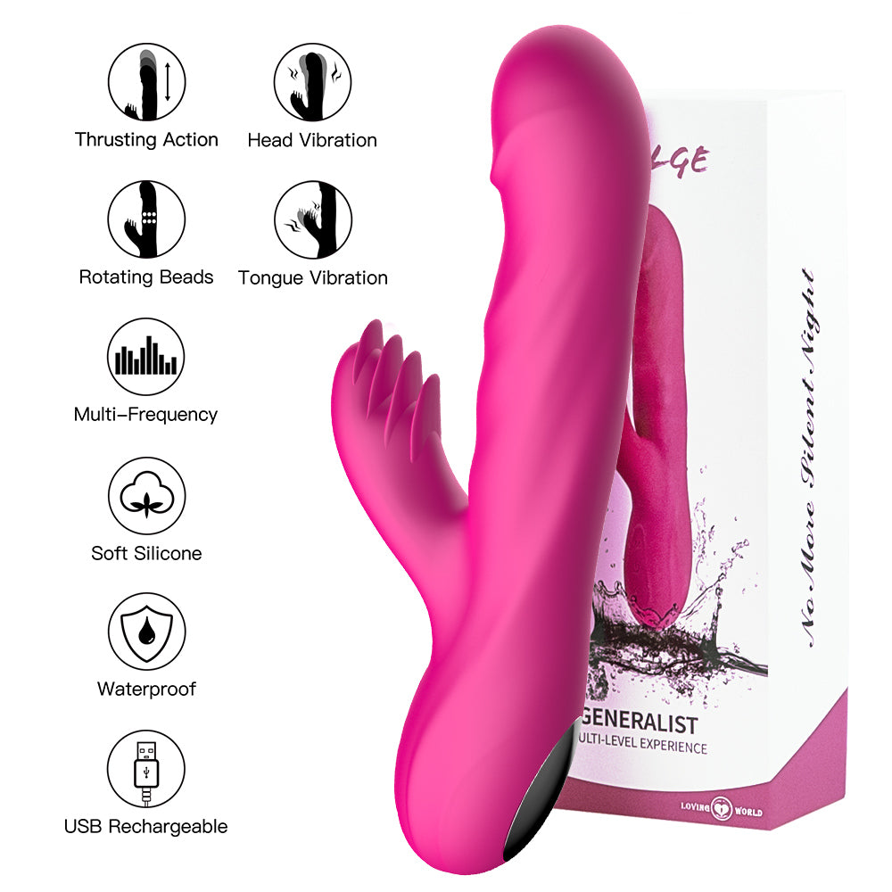 Licking Tongues G Spot Rabbit Vibrator inJOYout Licking Tongues G Spot Rabbit Vibrator inJOYout