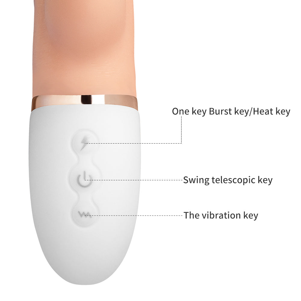 Control Buttons For Soft Rabbit Vibrator Dildo | inJOYout 