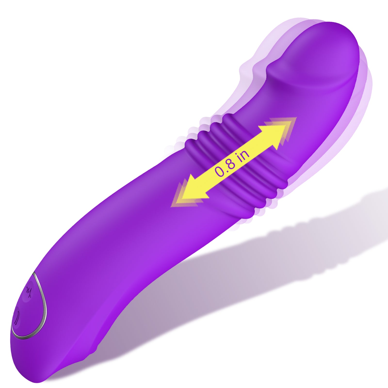 Purple Ribbed Gspot Vibrator For Women | inJOYout