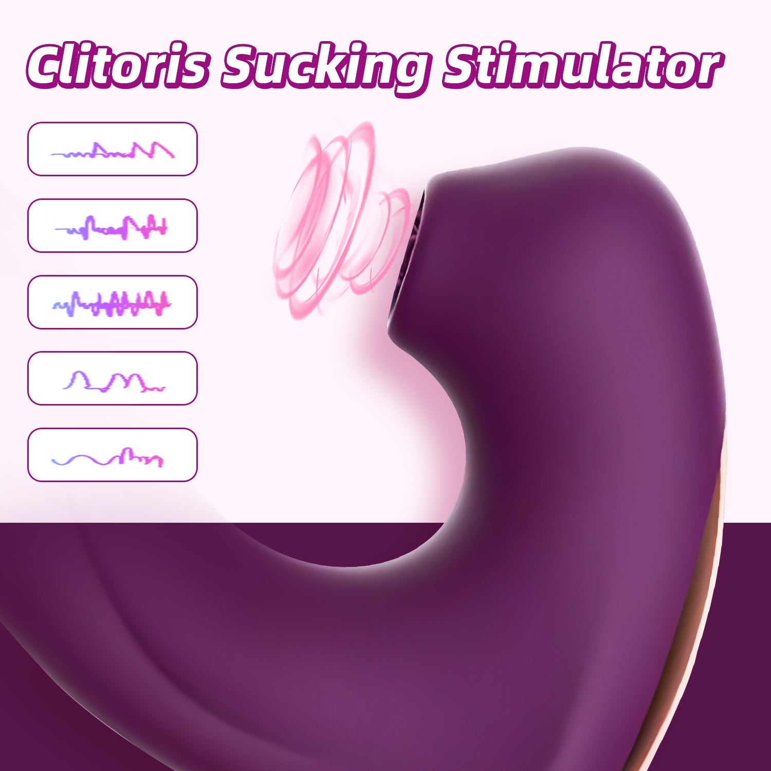Purple Clitoris Vibrator with 5 Sucking Modes | inJOYout