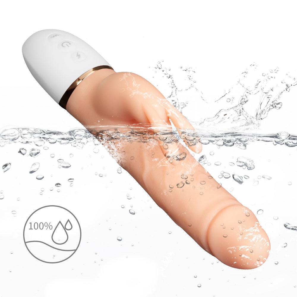 9 Inch Waterproof Vibrating Silicone Dildo | inJOYout 