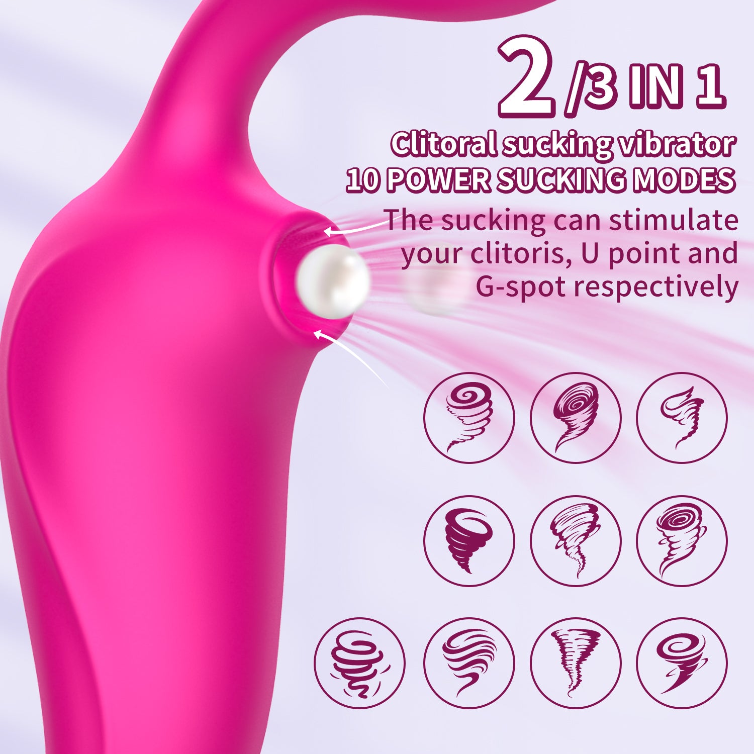 Clit Vibrator with 10 Air Pulse Sucking Modes | inJOYout