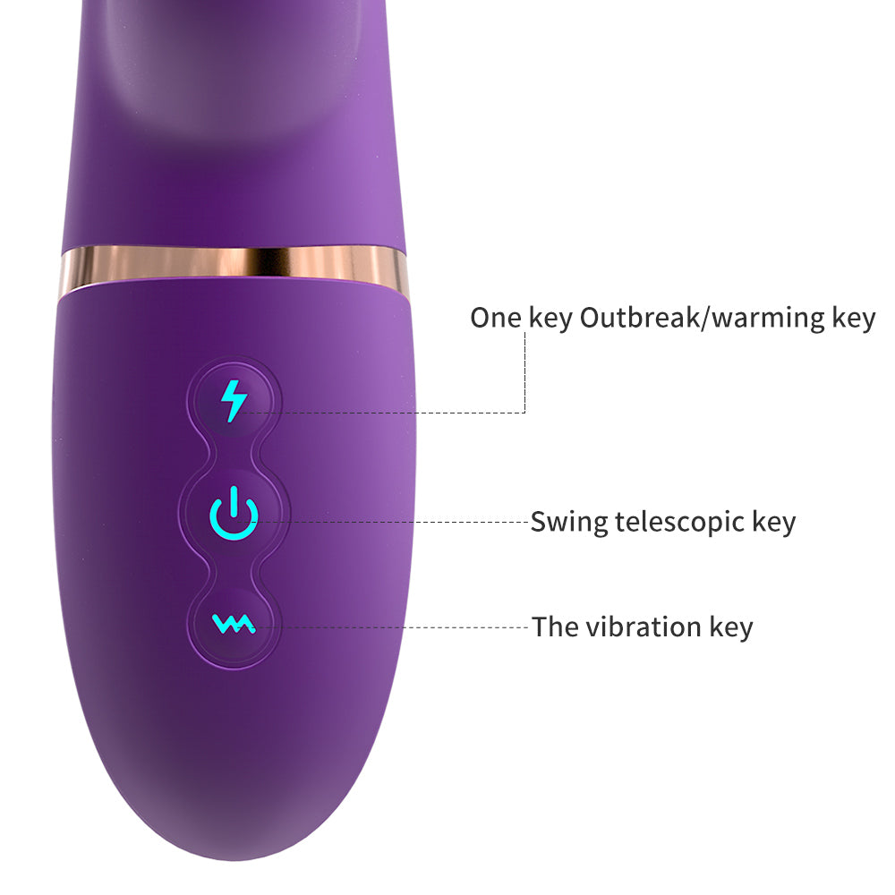 Control Buttons of Warming Rabbit Vibrator | inJOYout