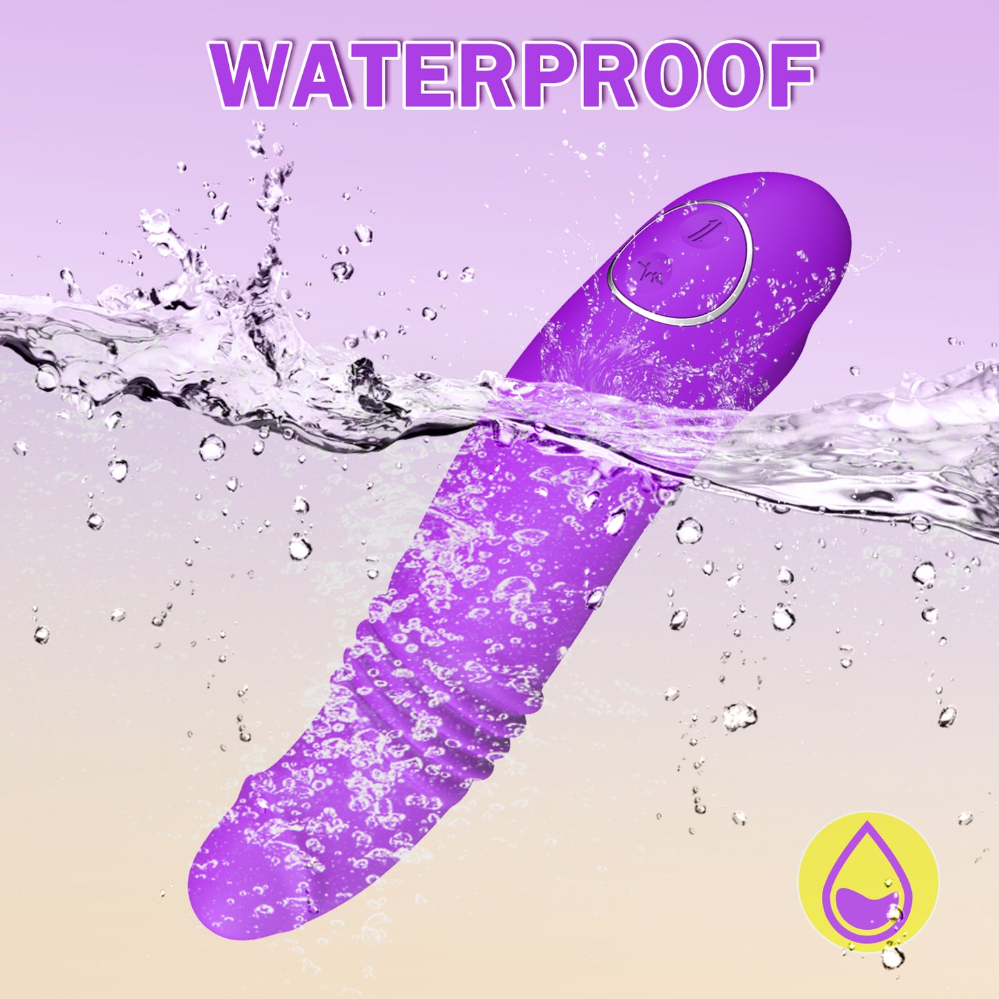 IPX7 Waterproof Purple Female Vibrator | inJOYout