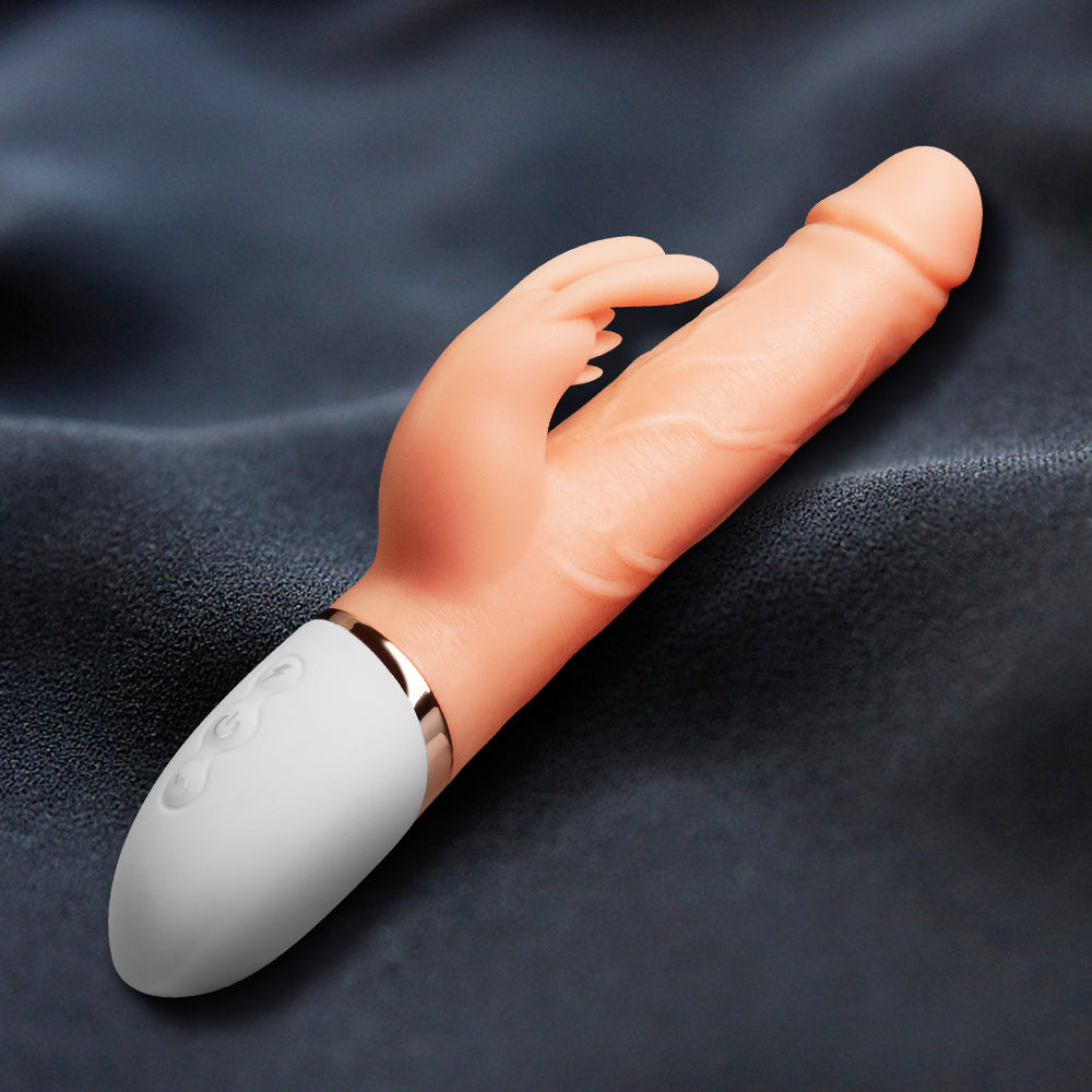 9 Inch Big Vibrating Rabbit Dildo | inJOYout 