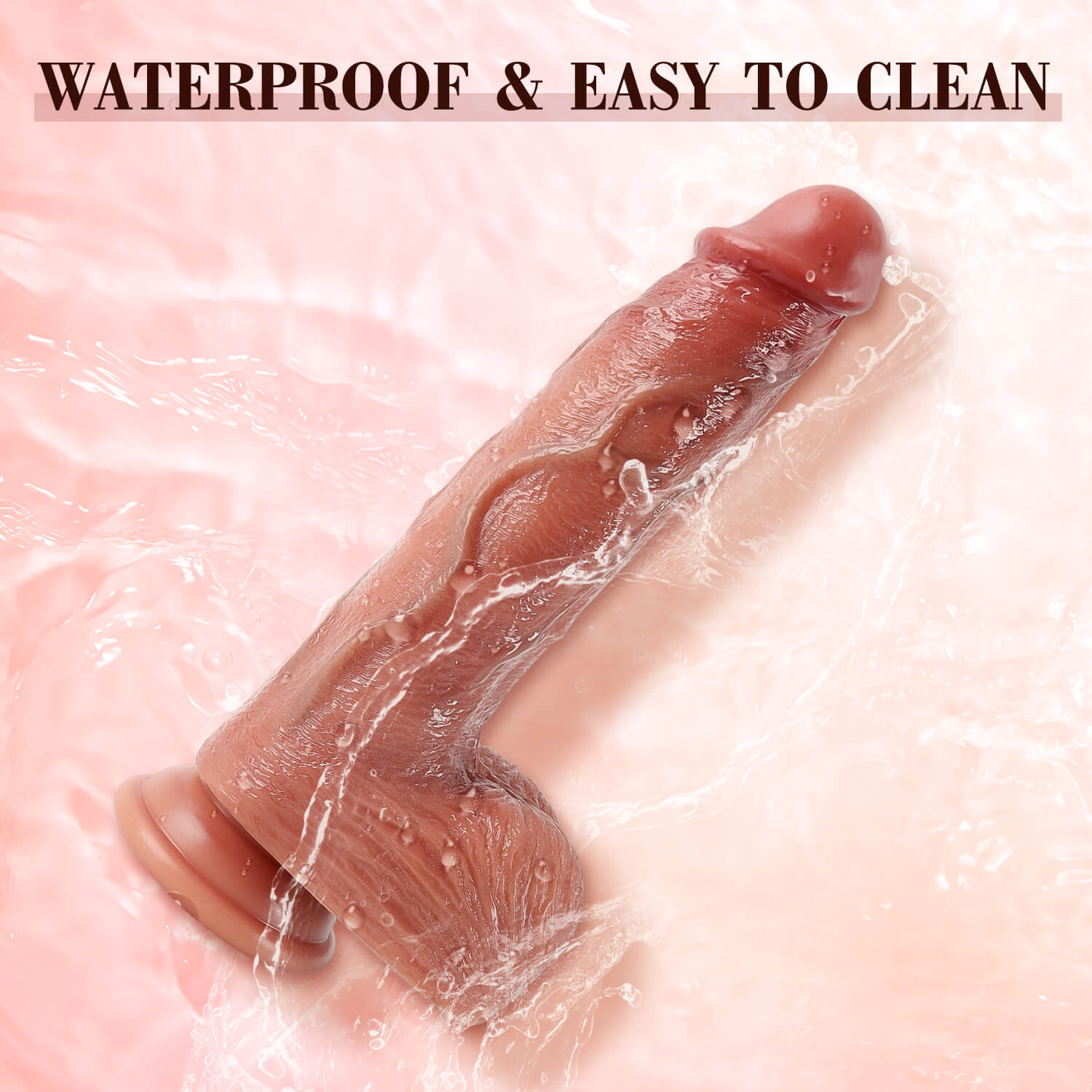 Waterproof Realistic G Spot Vibrating Shower Dildo | inJOYout 